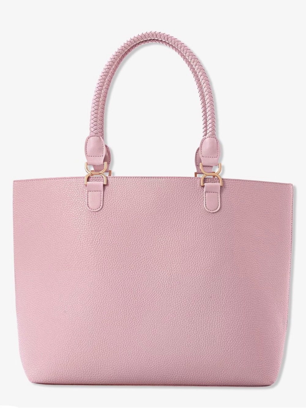Ulta pink pebbled tote bag